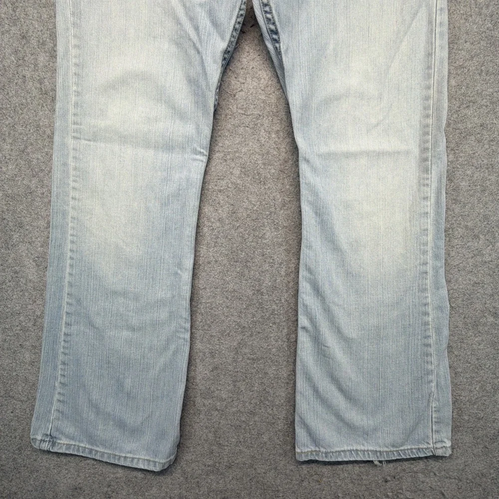 Levis 527 Jeans Mens 31x30 Blue Cotton Bootcut Western Rips Denim Pants Y2K